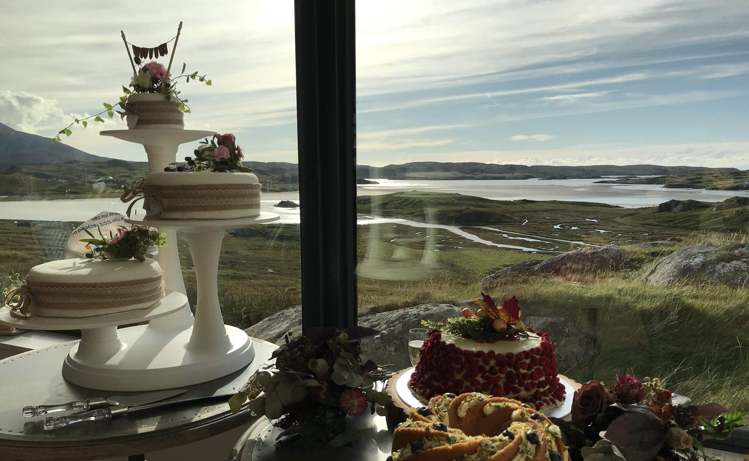 A serene tea experience at Uig Sands Restaurant, where locally sourced blends meet breathtaking views of the Isle of Lewis coastline.
