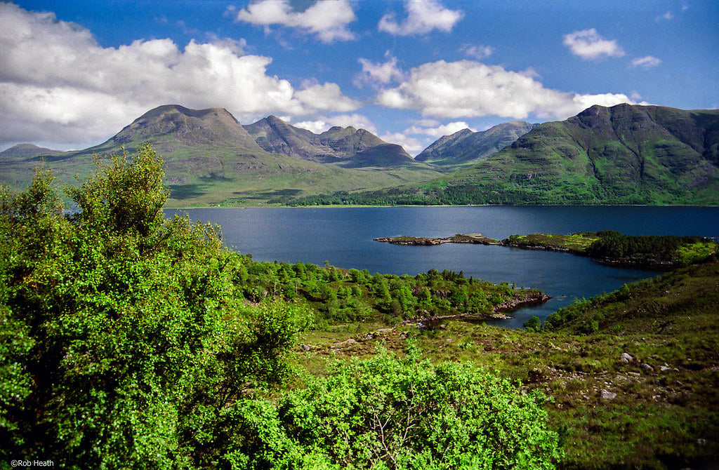 Green landscape view of Wester Ross