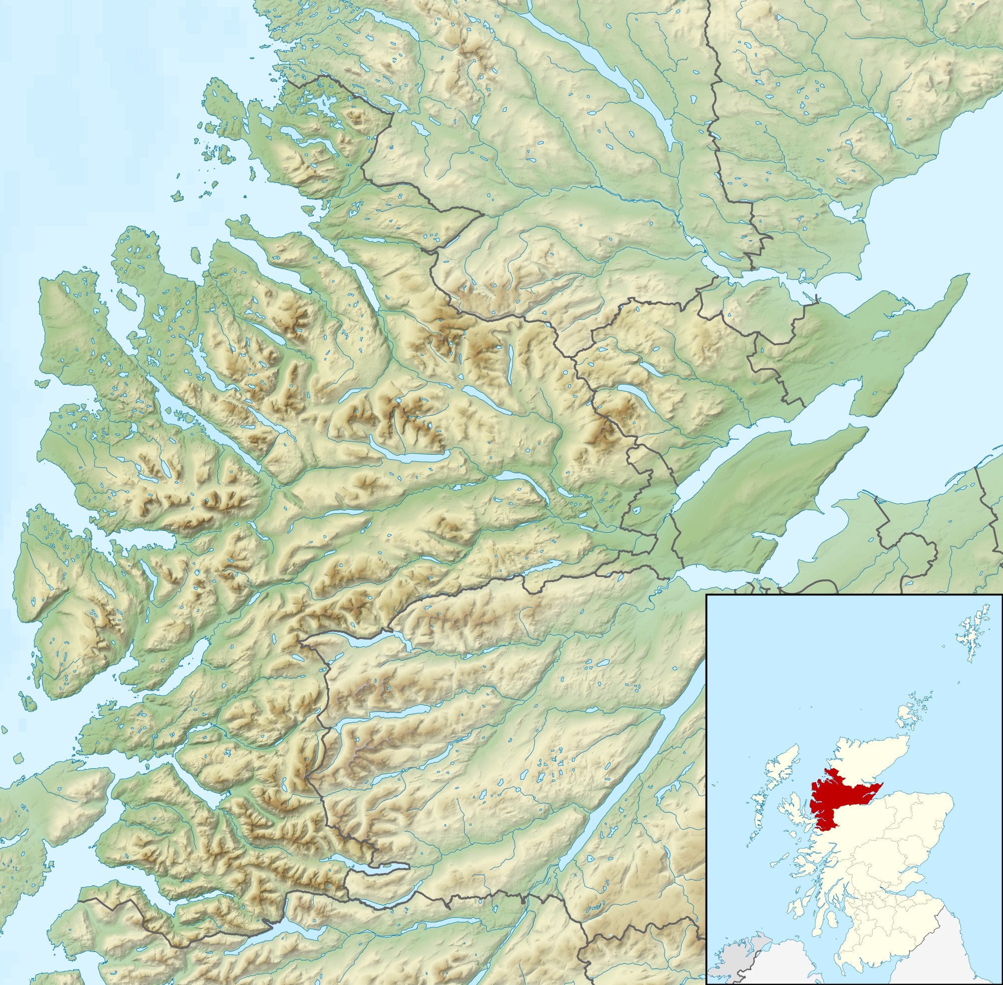 Map showing the locations of fish farms supplying Uig Lodge Smoked Salmon on the Isle of Lewis