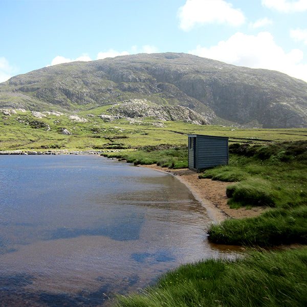 View of Loch Slacsavat, a peaceful loch on the Isle of Lewis in the Outer Hebrides