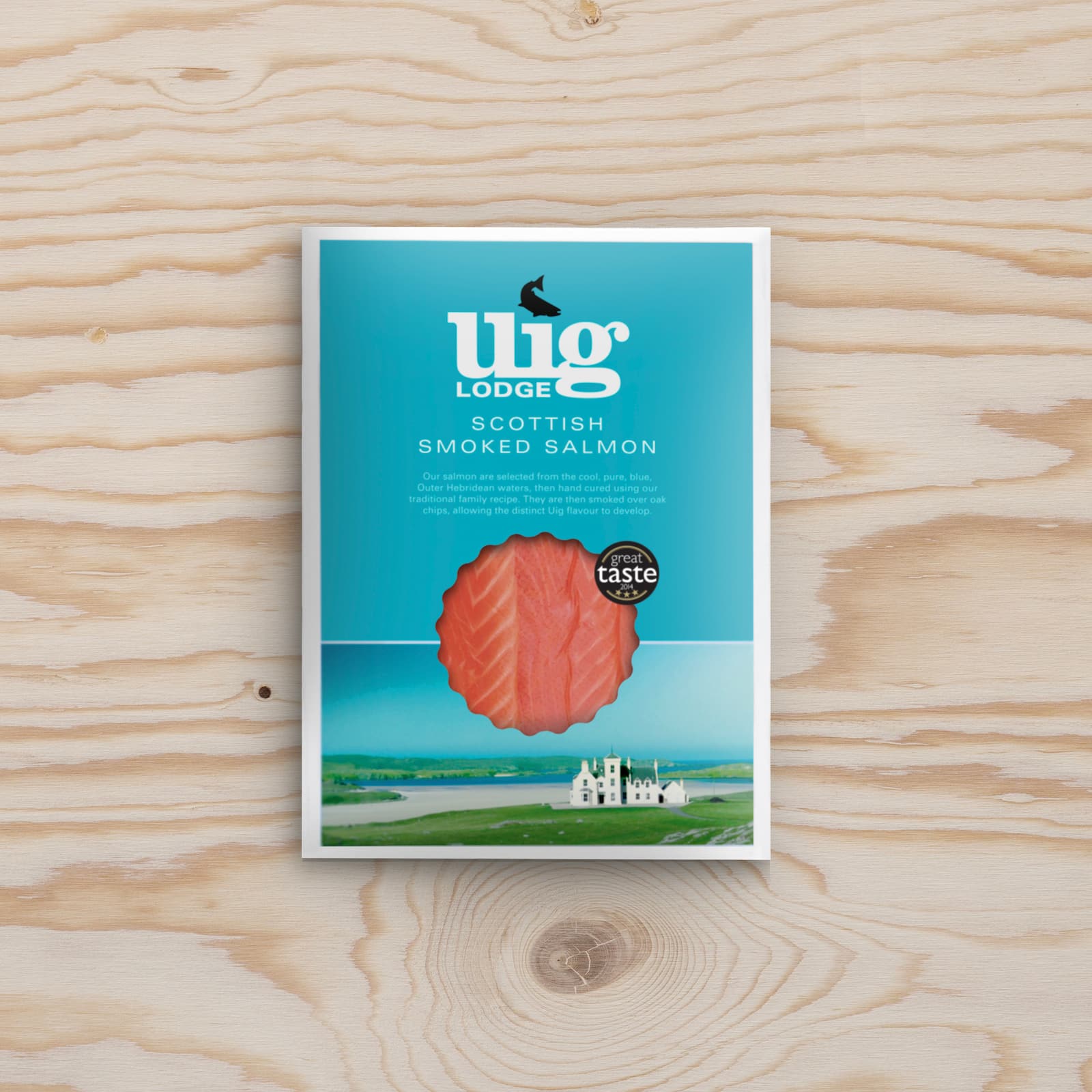 Pack of premium uig lodge scottish smoked salmon