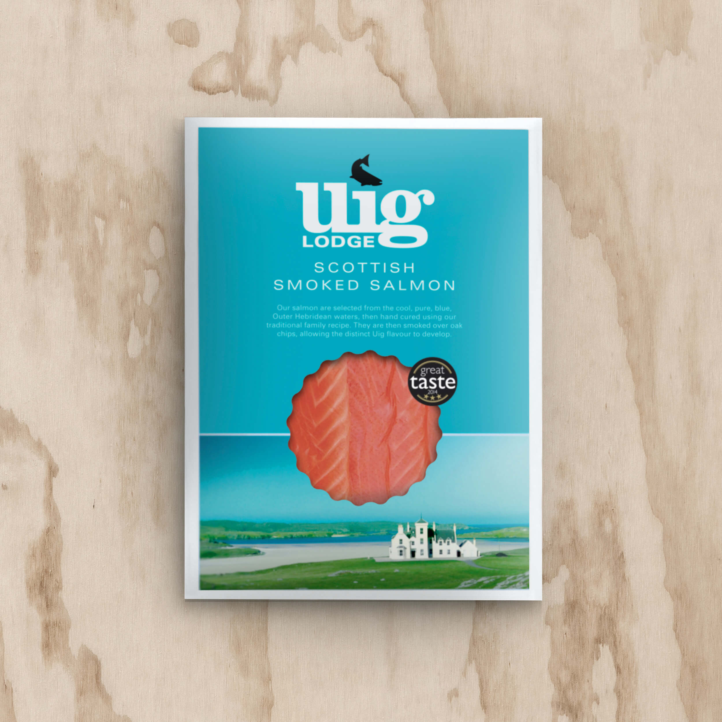 Pack of sliced scottish smoked salmon