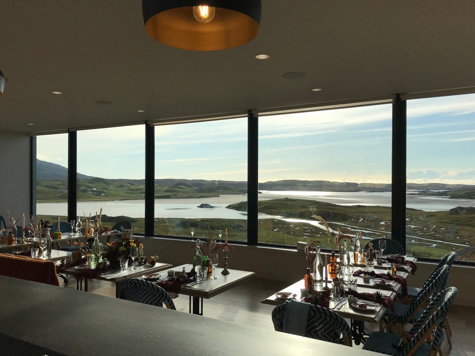 View of uig bay from uig sands restaurant